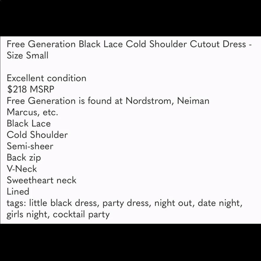 Free Generation lace cold shoulder dress - Picture 12 of 12